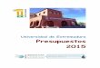 Universidad de Extremadura Presupuestos 2015 · UNIVERSIDAD DE EXTREMADURA – PRESUPUESTO 2015 INTRODUCCIÓN 1 1 El Anteproyecto de Presupuestos de la Universidad de Extremadura