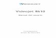Videojet 8610...ii Rev AB Manual del usuario de Videojet 8610 Para los clientes de Canadá Emisiones: el equipo cumple con la norma canadiense ICES-003 04, Clase A. Seguridad: el equipo