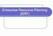 Enterprise Resource Planning (ERP) · para ejecutar las transacciones de la empresa y bases de datos centralizada para almacenar toda la información. Los ERP son considerados como