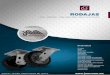 Catalogo rodajas - JMM Manufacturas · de giro de precisión Para cargas pesadas contra impactos Para uso extra pesado Para uso extra pesado contra impactos Para uso pesado con suspensión