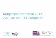 Mitigación potencial 2012- 2020 de un PECC ampliado · 2020-02-28 · 5 objetivos 1. Estimar potencial de mitigación de acciones del PECC post 2012 2. Estimar mitigación potencial