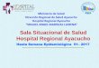 Sala Situacional de Salud Hospital Regional Ayacucho · Canal Endémico de Enfermedades Disentéricas en