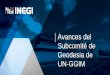 Avances del Subcomité de Geodesia de UN-GGIM · 2019-12-05 · 69/266 de la Asamblea General de la ONU 2015 •Hoja de ruta para el GGRF 2016 •UN-GGIM crea el Subcomité de Geodesia