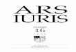 ARS IURIS - biblio.upmx.mxbiblio.upmx.mx/textos/ars 16.pdf · concepto de jurisprudencia ... La ratio legisde la citada legislación es esencialmente uno de políti-ca exterior, i.e.,