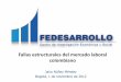 Fallas estructurales del mercado laboral colombianoanif.co/sites/default/files/uploads/JAIRO NUÑEZ - FEDESARROLLO.pdf · Fallas estructurales del mercado laboral colombiano Jairo