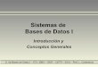 Sistemas de Bases de Datos I - Introducción y Conceptos ... · S. de Bases de Datos I – ITS / ISBO – EMT – CETP – 2014 – Prof. L. Carámbula Base de Datos •Elementos