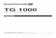 TG1000 OM-J RevA - TASCAM (日本)...beyerdynamic TG 1000 3 安全にお使いいただくために V 警告以下の内容を無視して誤った取り扱いをすると、人が死亡または重傷を負う可能