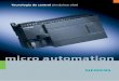 micro automation SIMATIC S7-200 - EGENSA · SINAMICS G110 Sensores Actuadores Para servicio técnico, mantenimiento, telecontrol y mucho más: Comunicación en cualquier nivel …
