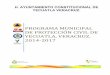 H. AYUNTAMIENTO CONSTITUCIONAL DE YECUATLA VERACRUZ. · El programa municipal de protección civil 2014-2017 ha sido elaborado por la dirección de protección civil, en el cumplimiento
