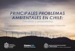 PRINCIPALES PROBLEMAS AMBIENTALES EN CHILE · 2017-06-02 · OBJETIVO •Identificar y analizar los principales problemas ambientales existentes en Chile, para reconocer las principales