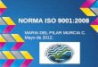 NORMA ISO 9001:2008 - WordPress.com · norma iso 9001:2008 maria del pilar murcia c. mayo de 2012. indice ... ntc 9001:2008 sistemas de gestiÓn de calidad. requisitos . capÍtulo