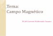 Tema: Campo Magnéticodcb.fi-c.unam.mx/CoordinacionesAcademicas/FisicaQuimica...Fuerza La interacción magnética básica es la fuerza magnética que existe entre 2 cargasenmovimientorelativo