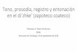 Tono, prosodia, registro y entonación en el di’zhke’ (zapoteco …rosemarybeamdeazcona.com/wp-content/uploads/2019/01/tone... · 2019-01-09 · Tono, prosodia, registro y entonación