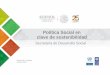 Política Social en clave de sostenibilidadconferencias.cepal.org/uruguay_2017/Pdf/Sesion 4/oliver arroyo.pdf · Nacional de Inclusión Nacional de Inclusión 4 de cada 5 mexicanos