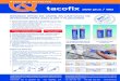 Resinas y morteros tacofix - TECNOLtacofix_410_DEF.pdf · Resinas y morteros tacofix 300 plus / 410 RESINAS EPOXI DE UNIÓN EN CARTUCHO DE ... , forma de empleo y sus aplicaciones