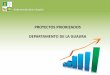 PROYECTOS PRIORIZADOS DEPARTAMENTO DE LA GUAJIRAguajira360.org/wp-content/uploads/2018/09/Proyectos... · 2018-09-11 · Gobernación de La Guajira Programa para la gestión integral