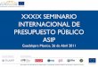 XXXIX SEMINARIO INTERNACIONAL DE PRESUPUESTO PÚBLICO … · 2017-04-05 · 8 La cohesión social y las Finanzas Públicas Definición de cohesión social EUROsociAL I (EUROsociAL