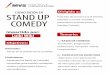 STAND UP COMEDY Básicocentromvs.com/wp-content/uploads/2019/10/STAND-UP-COMEDY... · 2019-11-01 · STAND UP COMEDY Objetivos: Generales: - Iniciar en el ambito de la comedia. Particulares:
