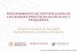 Presentación de PowerPoint - gob.mx€¦ · Certificados vigentes por la implementación de las Buenas Prácticas de Manufactura en el Procesamiento Primario ESTADO CERTIFICADO Baja