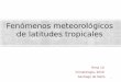 Fenómenos meteorológicos de latitudes tropicalesmeteo.fisica.edu.uy/.../Teorico_2019/Tema10_2019.pdf · Oscilación de Madden-Julian A principios de la década de 1970, los análisis