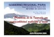 Dr. César Trelles Lara Presidente Regional Promoción de la … · 2018-10-25 · proyecto frontera norte programas de intervencion programas de intervencion abastecimiento pozos