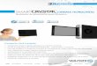 SMART CINEMA HORIZONTAL - Proyecsonpix.proyecson.com/Manuales y PDF/Volfoni/SmartCrystal Cinema Hor… · Modulador de polarización para 3D pasivo Compacto, fácil y potente •