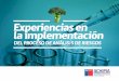 Experiencias en la implementación · en el Análisis de Riesgos como una forma de dar a las políticas públicas, planes y programas, un marco de fundamentación basado en evidencia