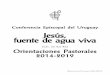 Conferencia Episcopal del Uruguay Jesús, fuente de agua vivaiglesiacatolica.org.uy/.../wp-content/...Pastorales-2014-2019_IMPRES… · de 2007, con el tema «Discípulos y misioneros