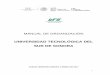 UNIVERSIDAD TECNOLÓGICA DEL SUR DE SONORAtransparencia.esonora.gob.mx/.../MANUALDEORGANIZACION.pdf3 Contenido I .- Introducción 4 II.- Antecedentes Históricos ..... 5 4 I .- Introducción