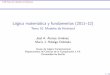 Lógica matemática y fundamentos (2011 12) - Tema 10 ...jalonso/cursos/lmf-11/temas/tema-10.pdf · LMF Tema 10: Modelos de Herbrand Modelos de Herbrand Reducción de la LPO básica