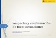 Sospecha y confirmación de foco: actuaciones · 2019-12-12 · Sospecha y confirmación de foco: actuaciones Curso de formación sobre planes de Contingencia, San Fernando de Henares