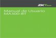 Manual de Usuario MA300-BT - ZKTeco Latinoamérica...alarma de sabotaje. Para obtener más información, consulte 3.6 alarma de sabotaje • DIP Switch: El interruptor DIP tiene cuatro