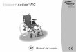 Invacare Action NG - Cuiddo.es · la silla, el centro de gravedad (G) y distribución del peso en la silla. - Peso máximo El peso máximo del usuario recomendado es de 125Kg. El