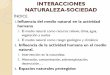 INTERACCIONES NATURALEZA-SOCIEDADmegustalageografia.weebly.com/uploads/2/3/9/9/23991712/... · 2018-10-19 · INTERACCIONES NATURALEZA-SOCIEDAD. Influencia de la actividad ... Contaminantes