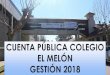 LICEO EL MELÓN · 2019-09-08 · del terremoto de 1965, proceso que se extendió por 4 años con una inversión cercana a los 2.300 millones de pesos, siendo recepcionada por DOM