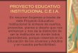 PROYECTO EDUCATIVO INSTITUCIONAL C.E.I.A.€¦ · INSTITUCIONAL C.E.I.A. En resumen forjamos a través de este Proyecto Educativo Institucional la síntesis de sueños, proyectos
