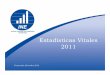 Presentacion estadísticas vitales 2011 · • Estadísticas Vitales, datos por año de ocurrencia 2010 y 2011 (cifras pp,reliminares, excepto los datos de nacimientos) • Fuente