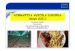 NORMATIVA AVICOLA EUROPEA 2011) Avicola Europ… · 178/2002 la alimentaria • responsabilidades Los alimentarias piensos se asegurarán los alimentos o los piensos cumplen los requisitos