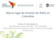 Marco legal de Gestión de RAEE en Colombia · Marco legal de Gestión de RAEE en Colombia Carlos A. Hernández S. Coordinador Proyecto RAEE – SRI Colombia Centro Nacional de Producción