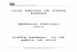 CLUB ANDINO DE PUNTA ARENAS MEMORIA PERIODO · patrias en septiembre. En materia de mantención, como siempre concentramos nuestras tareas en el mantenimiento de la telesilla y pisanieves
