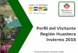 Perfil del Visitante Región Huasteca Invierno 2018 · experiencia durante se estancia en la Región Huasteca, se llevó a cabo un levantamiento de 1,029 encuestas. Las entrevistas
