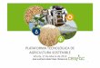 PLATAFORMA TECNOLÓGICA DE AGRICULTURA SOSTENIBLE · una manera más sostenible… Producir con un uso más juicioso de los limitados recursos naturales. AtenderAtender llaass necesidades