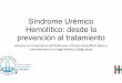Síndrome Urémico Hemolítico: desde la prevención al tratamiento Conarpe... · 2019-11-12 · Síndrome Urémico Hemolítico: desde la prevención al tratamiento Avances en tratamiento