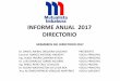 INFORME ANUAL 2017 DIRECTORIO - Mutualista Imbabura · 2018-11-16 · informe anual 2017 directorio miembros del directorio 2017 dr. daniel anibal orquera galeano presidente coronel