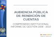 DE RENDICIÓN DE CUENTAS - Archivo General...Colombia diversa + Cultura para todos ARCHIVO GENERAL DE LA NACIÓN Libertad y Orden Ministerio de Cultura República de Colombia COLOMBIA