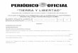 “TIERRA Y LIBERTAD” de... · 2013-07-03 · El Periódico Oficial “Tierra y Libertad” es elaborado en los Talleres de Impresión de la Subsecretaría de Reinserción Social