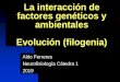 La interacción de factores genéticos y ambientales Evolución …€¦ · El diagnóstico de un trastorno se basa en la identificación de rasgos (características) Fenotipo. Fenotipo