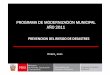 PROGRAMA DE MODERNIZACION MUNICIPAL AÑO 2011 · PDF file Formatos Identificación de peligros y vulnerabilidades e identificación de sectores críticos - AnexoIV: Mapa de identificación