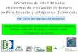 Indicadores de salud de suelo en sistemas de producción de ...banana-networks.org/musalac/files/2017/04/simposio... · Factores climáticos muy variables alternan rutina de manejo