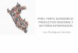 PERU: PERFIL ECONOMICO-PRODUCTIVO NACIONAL Y …...• De acuerdo con la evolución de la relación capital/trabajo, la modernización de la economía es significativamente ascendente